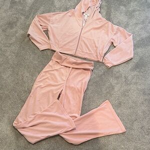 Link Blush Pink Velour Hoodie